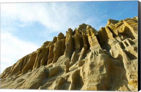 Framed Cliff face between Fillmore and Moorpark, California, USA Print