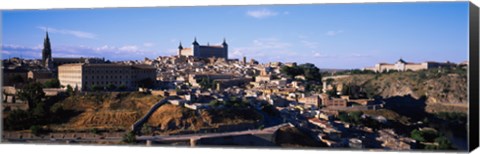 Framed Buildings in a city, Toledo, Toledo Province, Castilla La Mancha, Spain Print