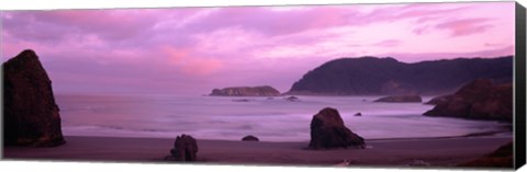 Framed Myers Creek Beach, Oregon Print