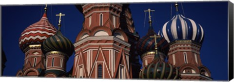 Framed Low angle view of a church, St. Basil&#39;s Cathedral, Red Square, Moscow, Russia Print