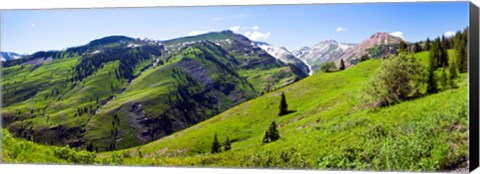 Framed On Slate River Road looking at Mt Owen and Purple Mountain, Crested Butte, Gunnison County, Colorado, USA Print