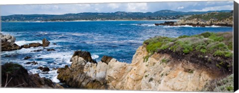 Framed View of Ocean, Point Lobos State Reserve, Carmel, Monterey County, California Print