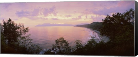 Framed Coastline, Flores Island, Indonesia Print