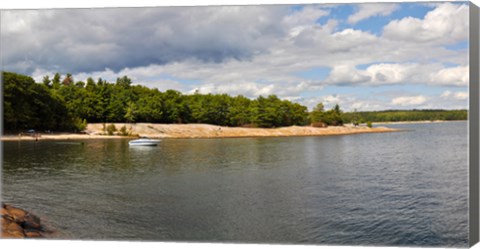 Framed Clouds over a lake, Killbear Provincial Park, Ontario, Canada Print