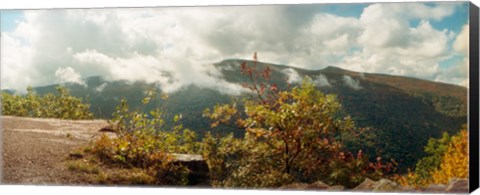 Framed Clouds over mountain range, Kaaterskill Falls area, Catskill Mountains, New York State, USA Print