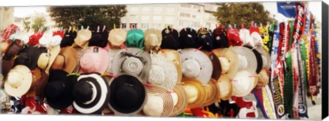 Framed Hats on display for sale on the street, Istanbul, Turkey Print