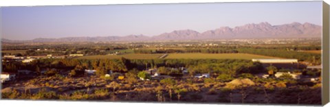 Framed Overview of Alamogordo, Otero County, New Mexico, USA Print