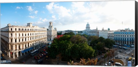 Framed State Capitol Building in a city, Parque Central, Havana, Cuba Print