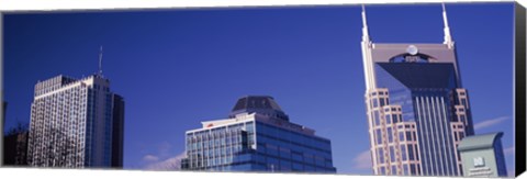 Framed Low angle view of buildings, Nashville, Davidson County, Tennessee, USA Print