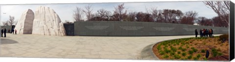 Framed Martin Luther King Jr. Memorial at West Potomac Park, The Mall, Washington DC, USA Print