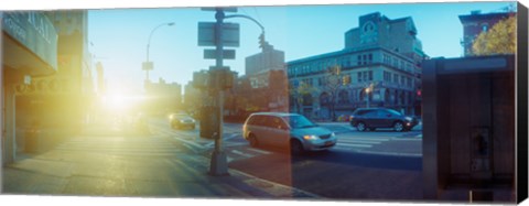 Framed Delancey Street at sunrise, Lower East Side, Manhattan, New York City, New York State, USA Print