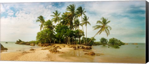 Framed Palm Trees in Morro De Sao Paulo, Brazil Print