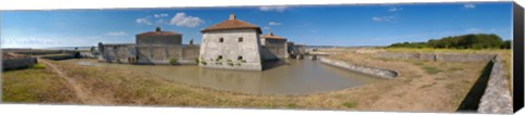 Framed Fort Lupin, Saint-Nazaire-sur-Charente, Charente-Maritime, Poitou-Charentes, France Print