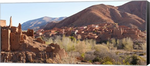 Framed Village in the Dades Valley, Morocco Print