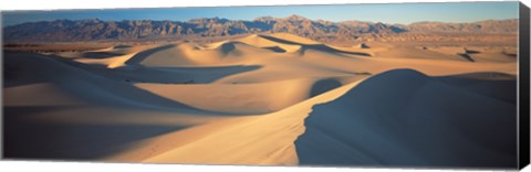 Framed Sunset Mesquite Flat Dunes Death Valley National Park CA USA Print