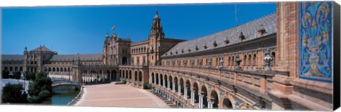 Framed Plaza Espana Seville Andalucia Spain Print