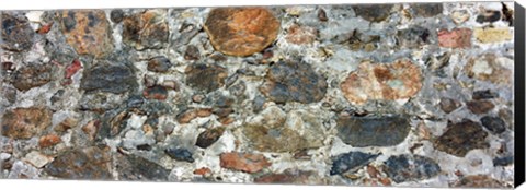 Framed Close-up of a stone wall, St. John, US Virgin Islands Print