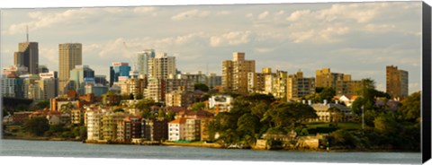 Framed Buildings at the waterfront, Sydney Harbor, Sydney, New South Wales, Australia Print