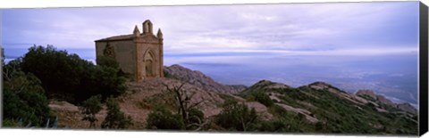 Framed Ermita de Sant Joan at Montserrat, Catalonia, Spain Print