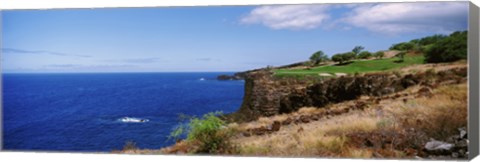 Framed Black Rock, Kaanapali, Maui, Hawaii Print