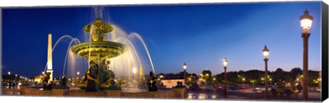 Framed Place de la Concorde, Paris, France Print