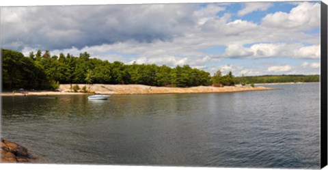 Framed Clouds over a lake, Killbear Provincial Park, Ontario, Canada Print