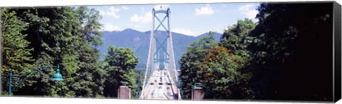 Framed Lions Gate Suspension Bridge, Vancouver, British Columbia, Canada Print