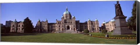 Framed Facade of a parliament building, Victoria, Vancouver Island, British Columbia, Canada Print