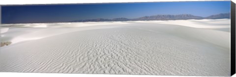 Framed White Sands with Mountains in the Distance, New Mexico Print