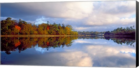 Framed Sunrise over river, Crac&#39;h, Morbihan, Brittany, France Print