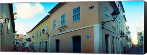 Framed Buildings in a city, Pelourinho, Salvador, Bahia, Brazil Print