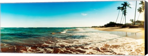 Framed Surf on the beach, Morro De Sao Paulo, Tinhare, Cairu, Bahia, Brazil Print