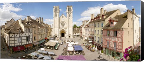 Framed Saint-Vincent De Chalon-Sur-Saone cathedral, Chalon-Sur-Saone, Burgundy, France Print