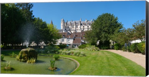 Framed Royal Apartments, Loches, Loire-et-Cher, Loire, Touraine, France Print