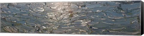 Framed High angle view of water filled rice paddy, Yuanyang County, Honghe Prefecture, Yunnan Province, China Print