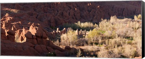 Framed Rock formations in the Dades Valley, Dades Gorges, Ouarzazate, Morocco Print