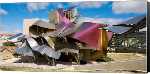 Framed Sculptured Roof of the Hotel Marques de Riscal, Elciego, La Rioja, Spain Print