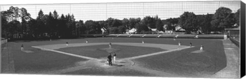 Framed Doubleday Field Cooperstown NY (black and white) Print