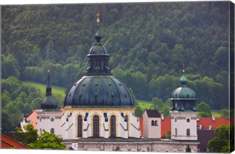 Framed High angle view of a monastery, Ettal Abbey, Ettal, Bavaria, Germany Print