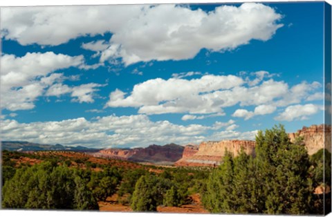 Framed Clouds over Capitol Reef National Park Print