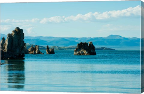 Framed Blue Waters, Mono Lake, California Print