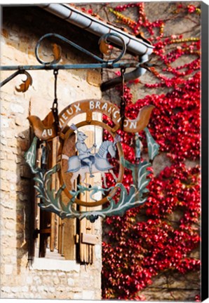 Framed Low angle view of a building, Brancion, Maconnais, Saone-et-Loire, Burgundy, France Print