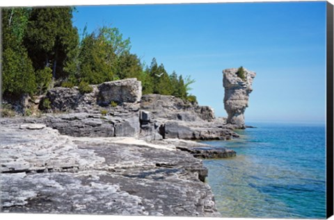 Framed Bruce Peninsula, Georgian Bay, Ontario, Canada Print