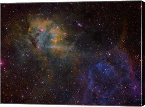 Framed Sharpless 2-132 emission nebula Print