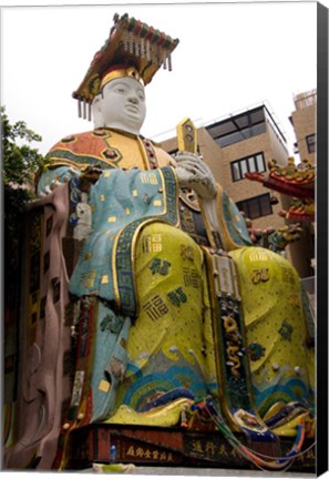 Framed Seated figure, Goddess of Mercy temple, Hong Kong Print