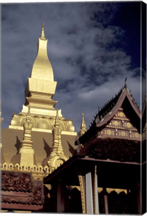 Framed Pha That Luang (Great Stupa), Vientiane, Laos Print