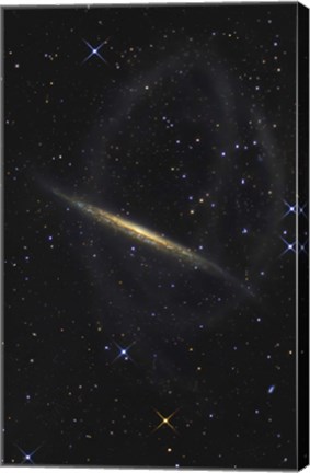 Framed Splinter Galaxy, Also Known as NGC 5907 Print