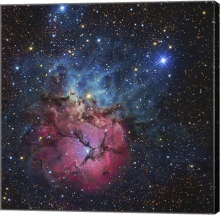 Framed Close up of The Trifid Nebula Print