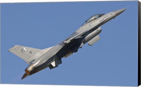 Framed F-16 of the Pakistan Air Force Print