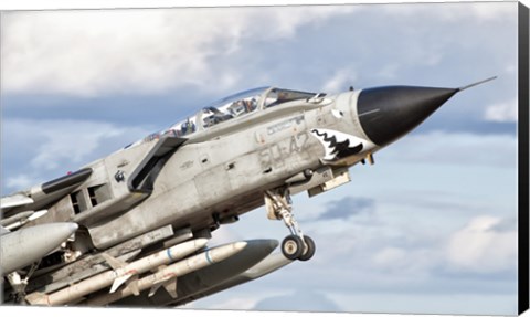 Framed Italian Air Force Panavia Tornado ECR taking off Print